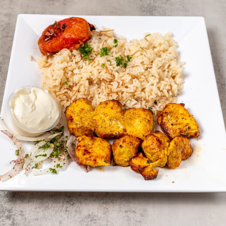 Delicious Shish Taouk and Mediterranean Delights