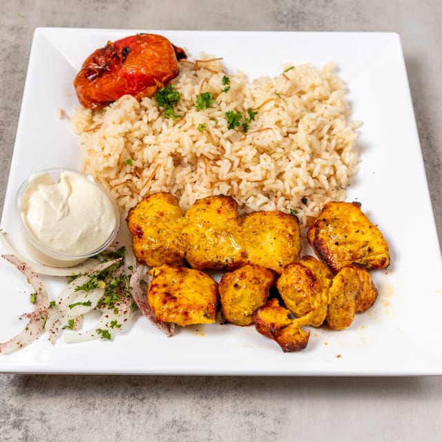 Shish Taouk Plate.