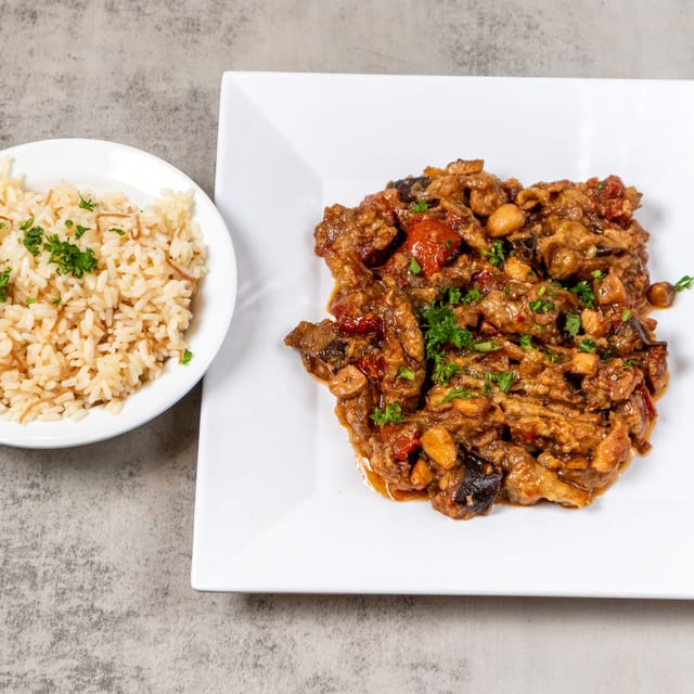 Batenjan Eggplant Dish (V).