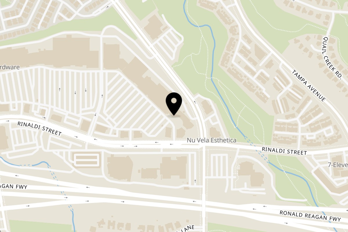 Map showing the location of Mediterranean Bistro on 19735 Rinaldi St in Porter Ranch